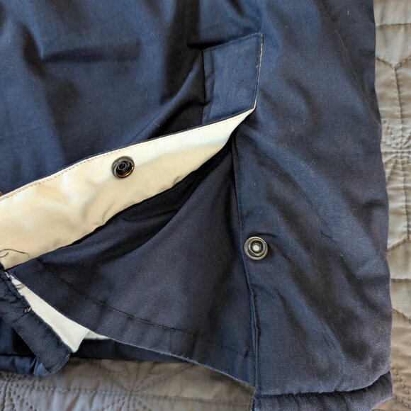 Vintage 90s St. John's Bay Navy Parka Hooded Plaid Lining Utility XL Gorpcore - Picture 16 of 16